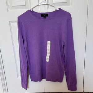 Banana Republic Purple Crew Neck Sweater